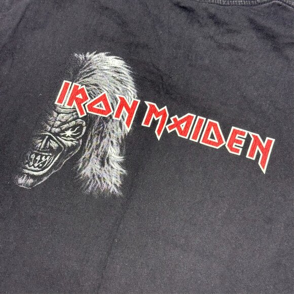 Iron Maiden Death on the Road Heavy Metal Band TShirt Short Sleeve Black Medium - Picture 8 of 8